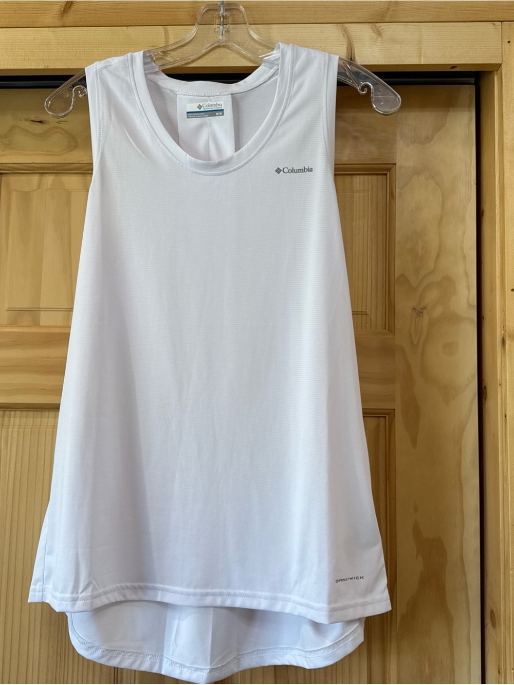 Columbia White Women's Sleeveless Active Tank Running Omni-wick
